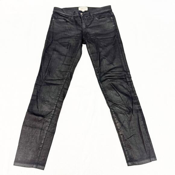 Current Elliott The Stiletto Black Skinny Denim Jeans Size 26 - Picture 2 of 9
